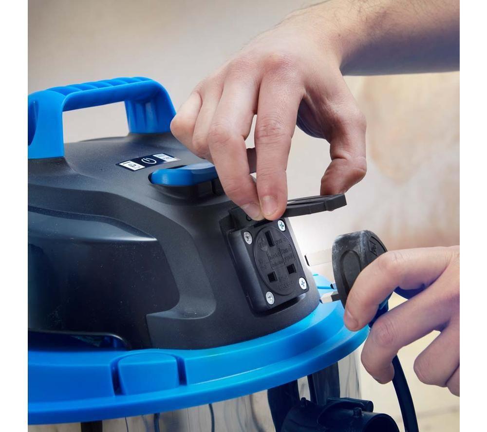 VACMASTER Power 30 PTO Cylinder Wet & Dry Vacuum Cleaner - Silver & Black image number 3 of 15