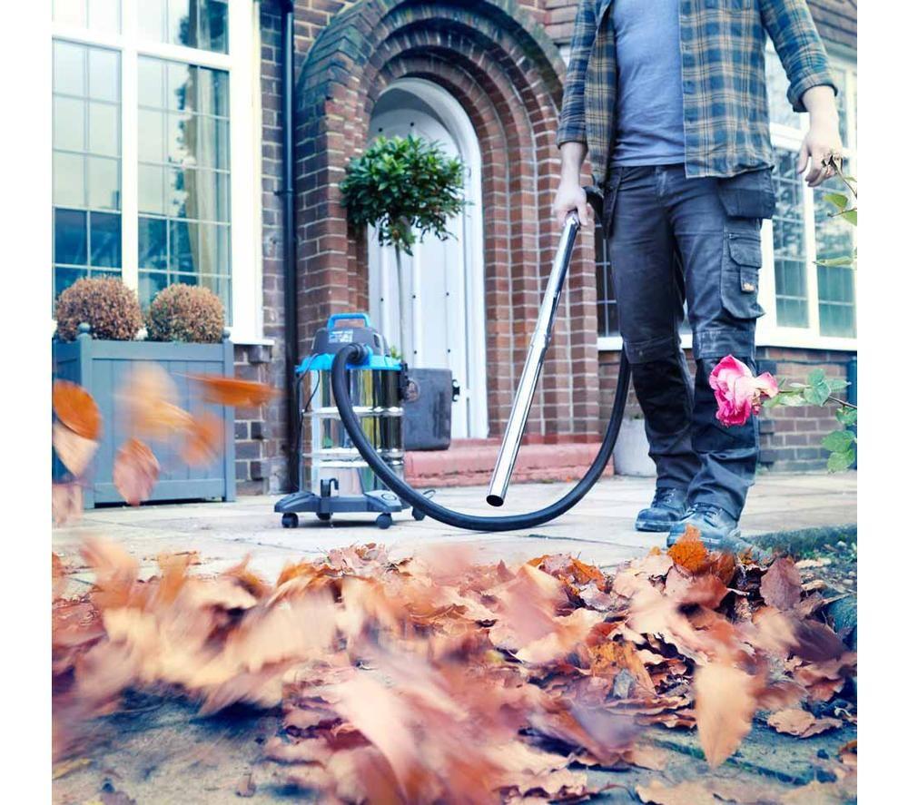VACMASTER Power 30 PTO Cylinder Wet & Dry Vacuum Cleaner - Silver & Black image number 4 of 15