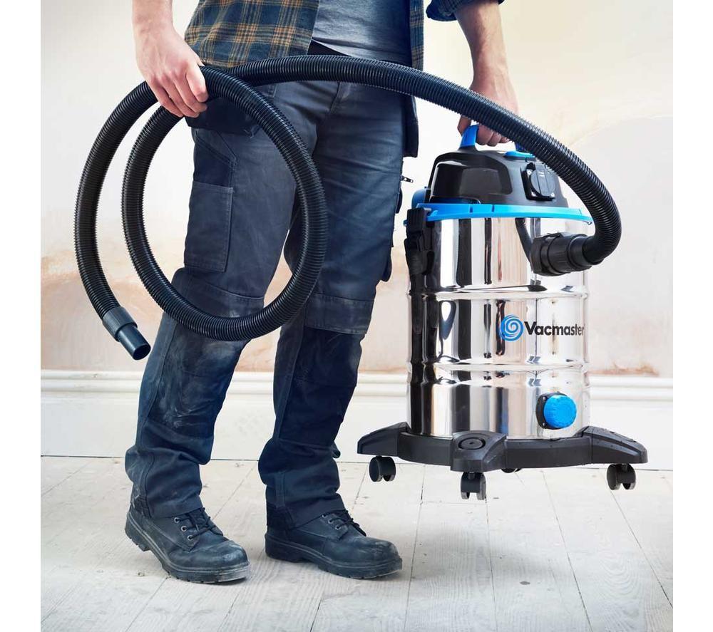 VACMASTER Power 30 PTO Cylinder Wet & Dry Vacuum Cleaner - Silver & Black image number 9 of 15