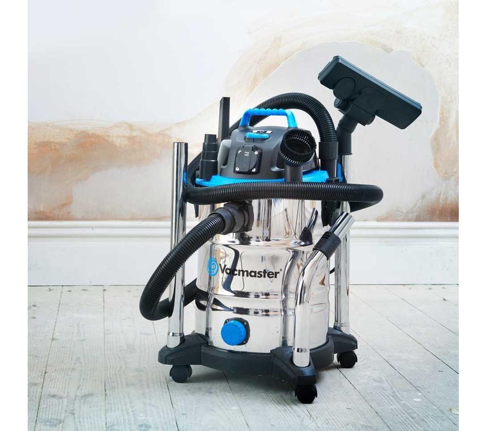 VACMASTER Power 30 PTO Cylinder Wet & Dry Vacuum Cleaner - Silver & Black image number 11 of 15