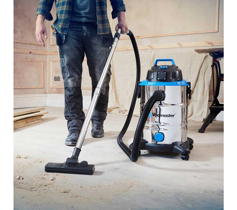 VACMASTER Power 30 PTO Cylinder Wet & Dry Vacuum Cleaner - Silver & Black image number 12 of 15
