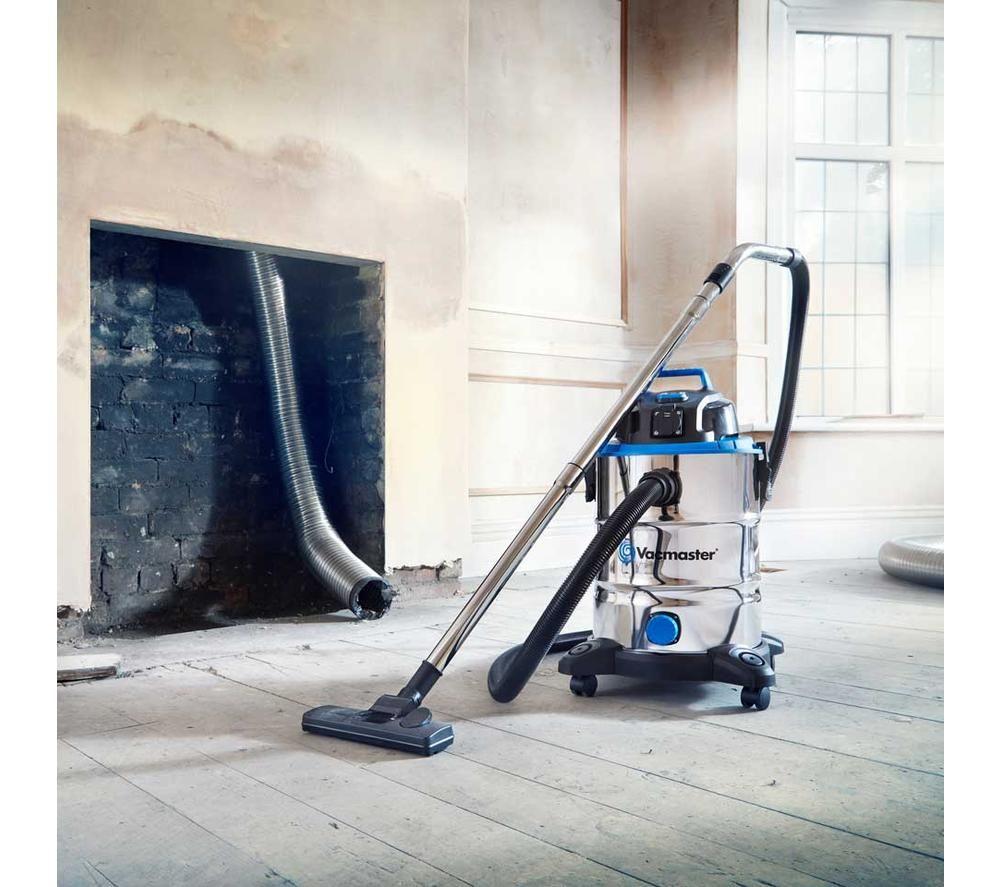 VACMASTER Power 30 PTO Cylinder Wet & Dry Vacuum Cleaner - Silver & Black image number 13 of 15
