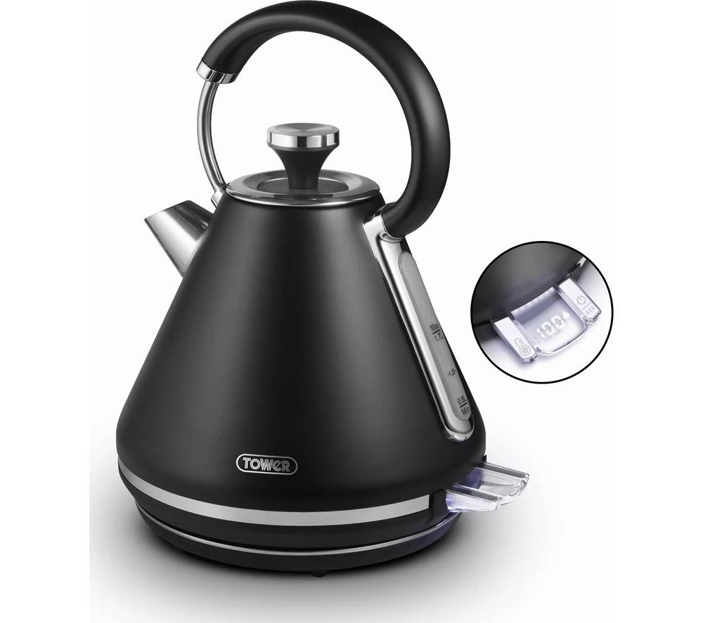TOWER Mirage 2-Slice Toaster and Traditional Kettle Bundle - Black image number 3 of 5