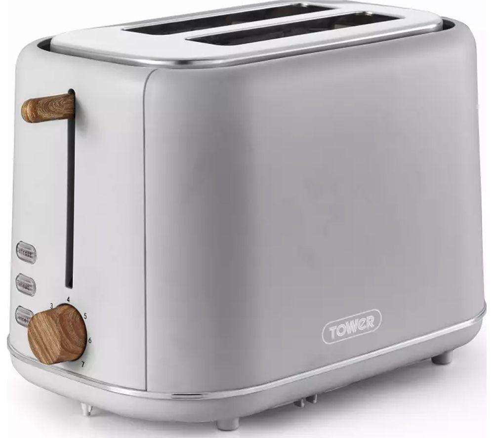 TOWER Scandi 2-Slice Toaster and Kettle Bundle - Grey image number 2 of 3