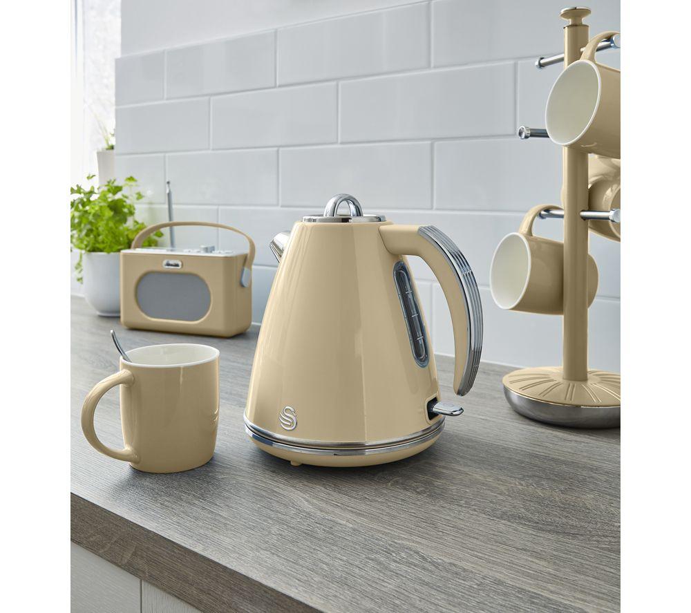 SWAN Retro 4-Slice Toaster & Jug Kettle Bundle - Cream image number 8 of 8