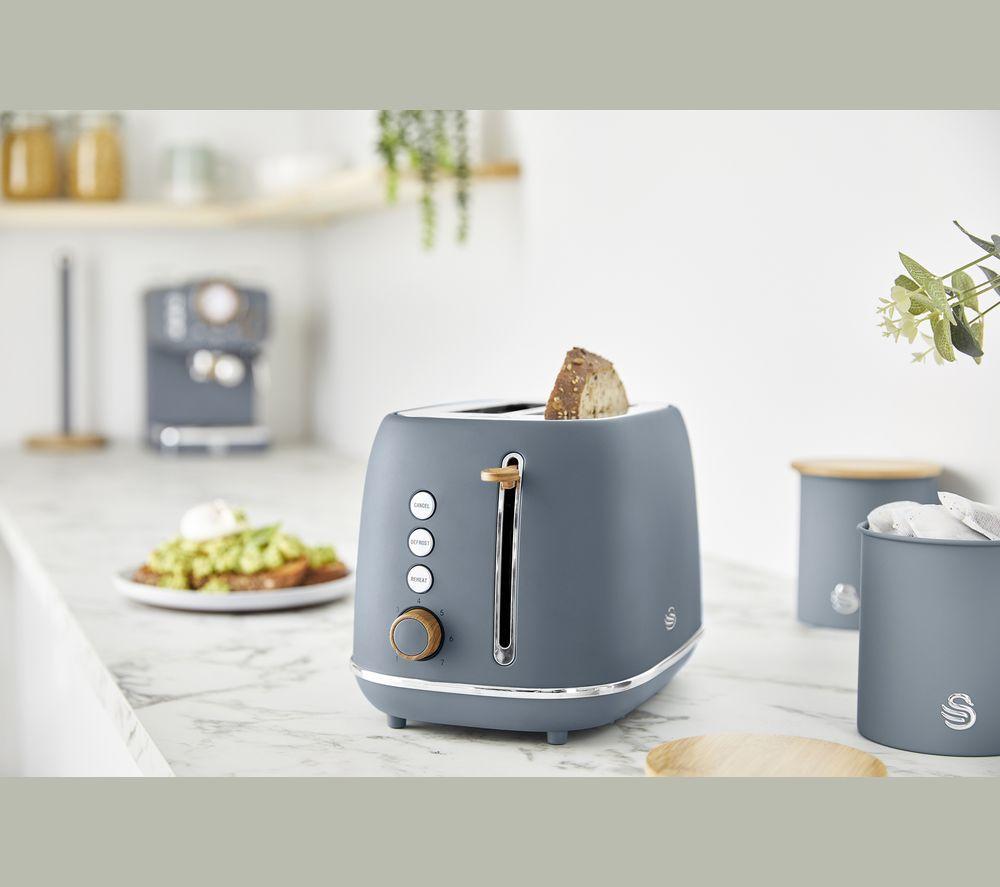 SWAN Fjord 2-Slice Toaster & Jug Kettle Bundle - Grey image number 4 of 14