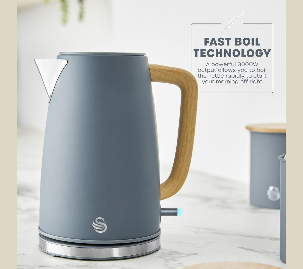 SWAN Fjord 2-Slice Toaster & Jug Kettle Bundle - Grey image number 9 of 14