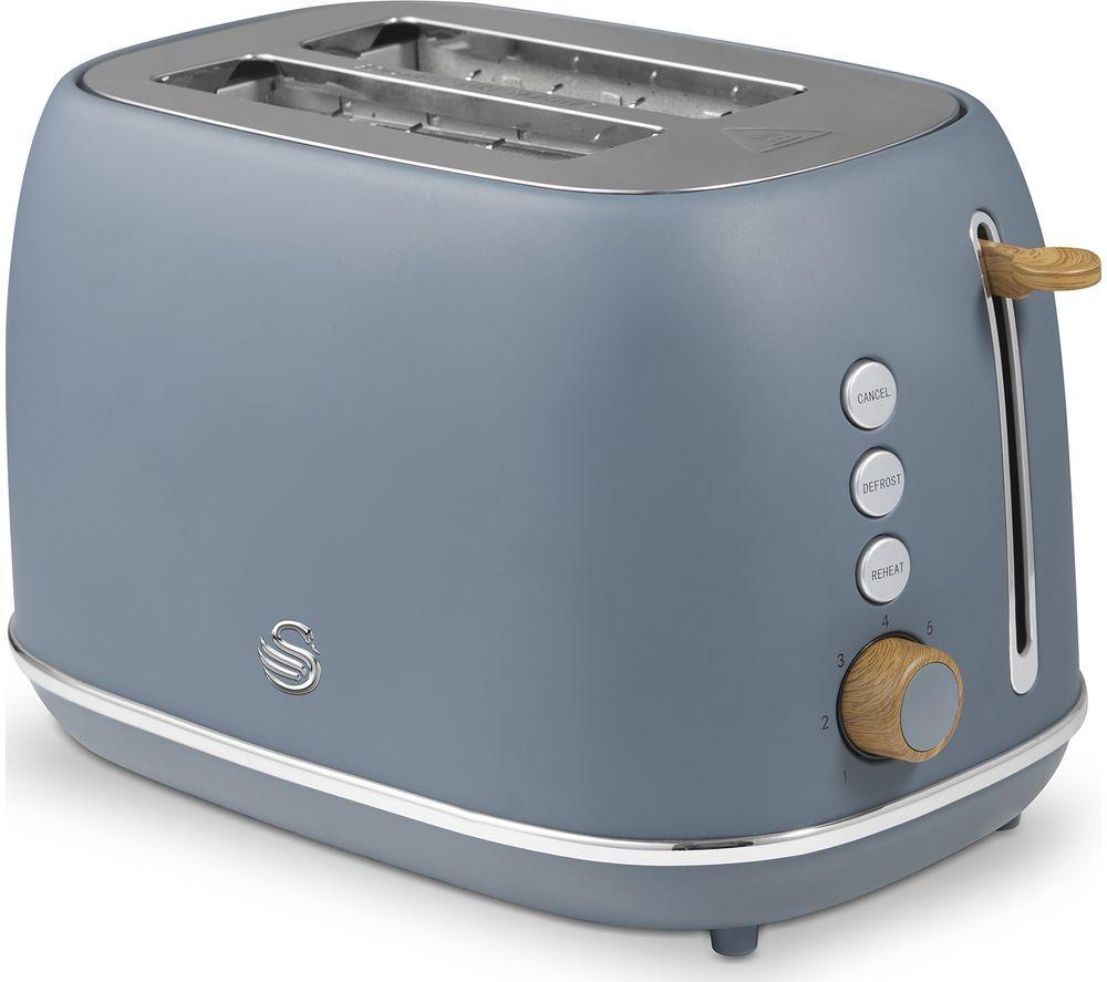 SWAN Fjord 2-Slice Toaster & Jug Kettle Bundle - Grey image number 13 of 14