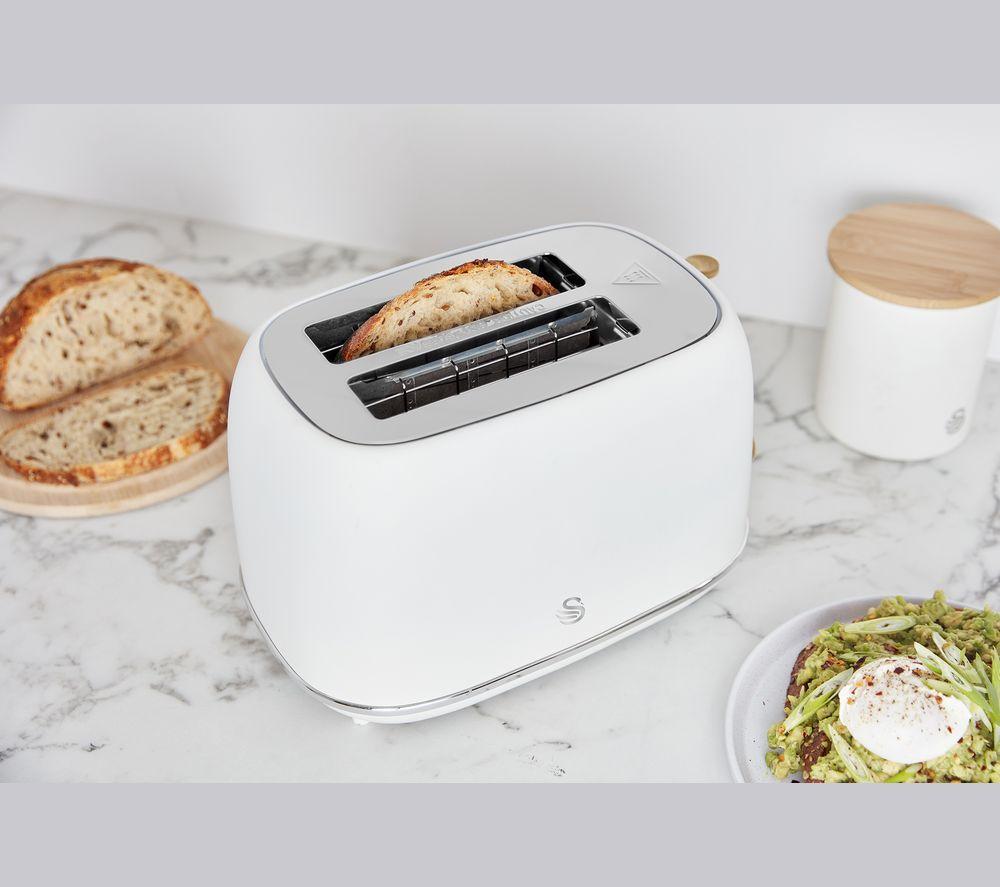 SWAN Fjord 2-Slice Toaster & Jug Kettle Bundle - White image number 3 of 14