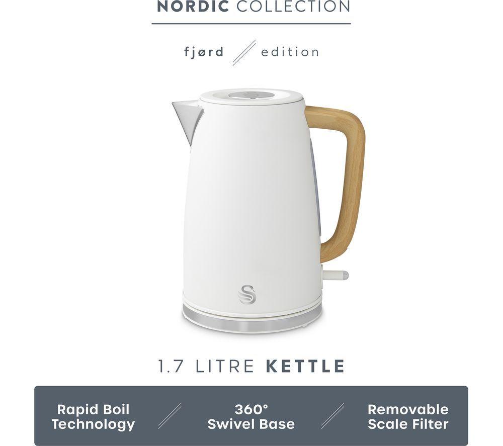 SWAN Fjord 2-Slice Toaster & Jug Kettle Bundle - White image number 12 of 14