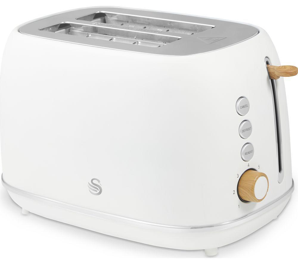 SWAN Fjord 2-Slice Toaster & Jug Kettle Bundle - White image number 13 of 14