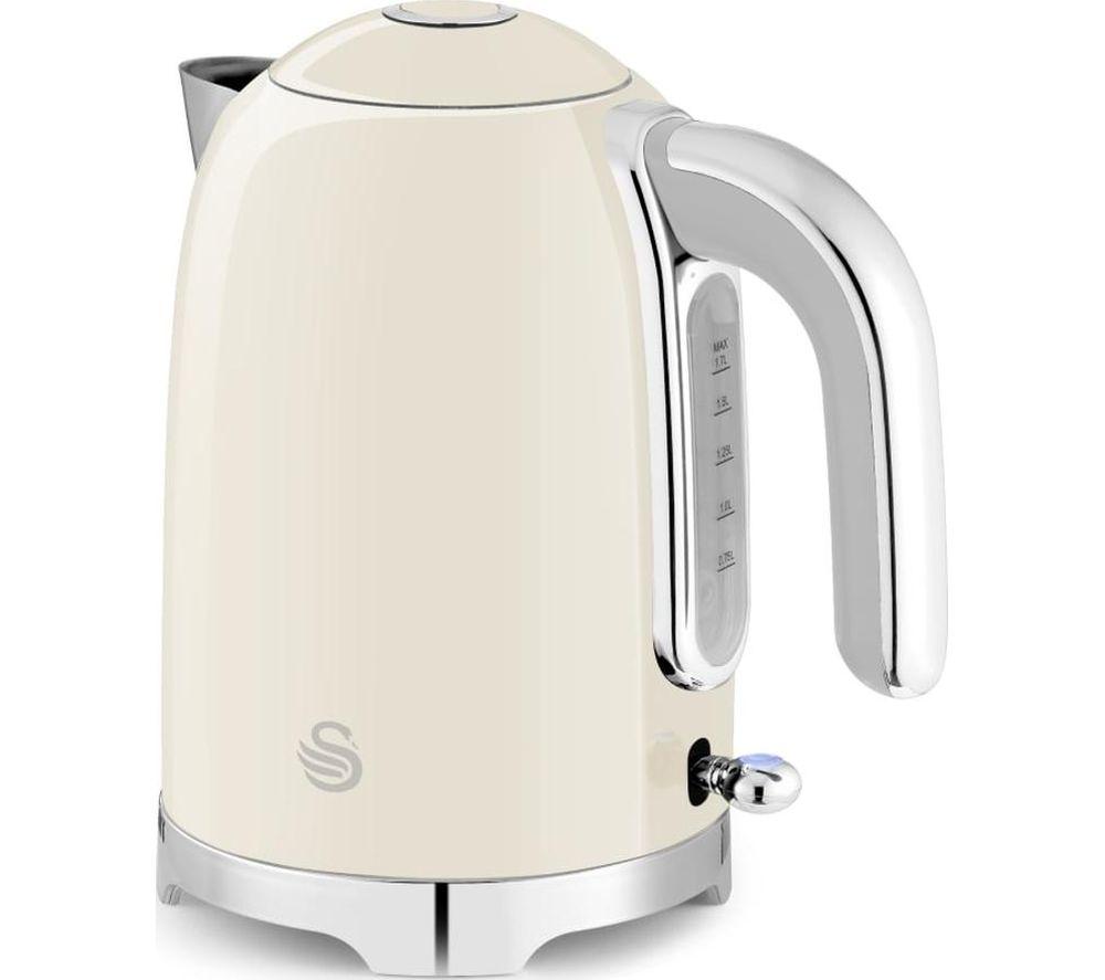 Swan Unisex Cream Solace 1.7 Litre Stainless Steel Kettle - Image 7