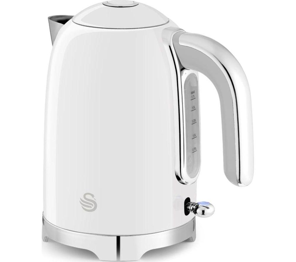 Swan SK19026WHT Solace Cordless Kettle, Premium Stainless 1.7 Litres, White - Image 7