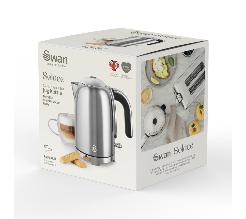 SWAN Solace Jug Kettle - Silver image number 3 of 4