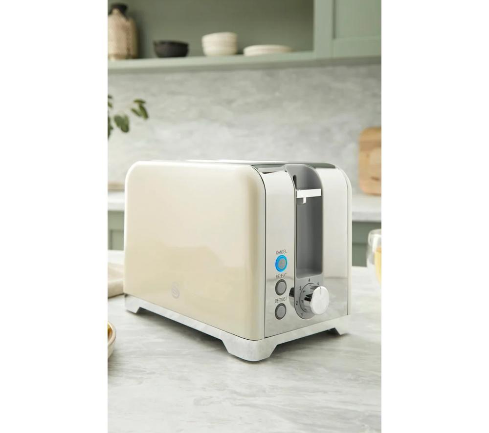 SWAN Solace ST19031CRM 2-Slice Toaster - Cream image number 3 of 7