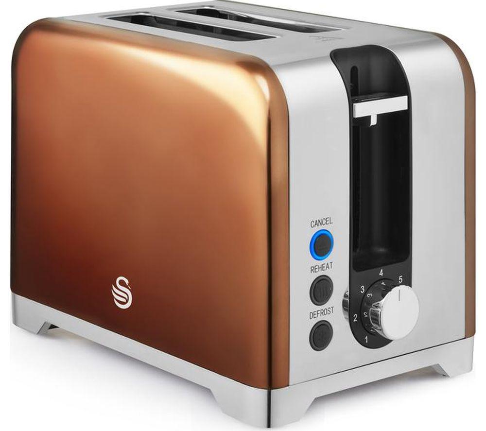 Swan Solace St19031cop 2-Slice Toaster - Copper, Brown