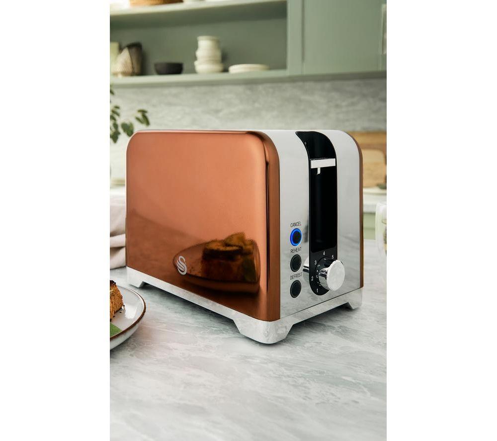 SWAN Solace ST19031COP 2-Slice Toaster - Copper image number 3 of 6