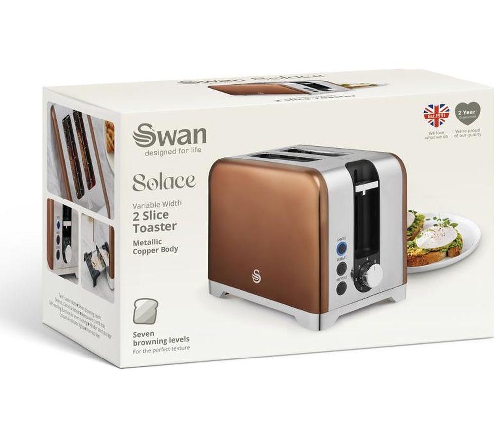 SWAN Solace ST19031COP 2-Slice Toaster - Copper image number 6 of 6