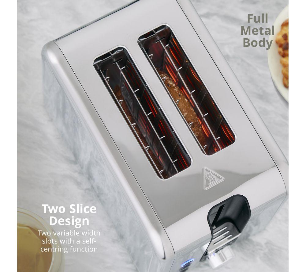 SWAN Solace ST19031SS 2-Slice Toaster - Silver image number 5 of 6