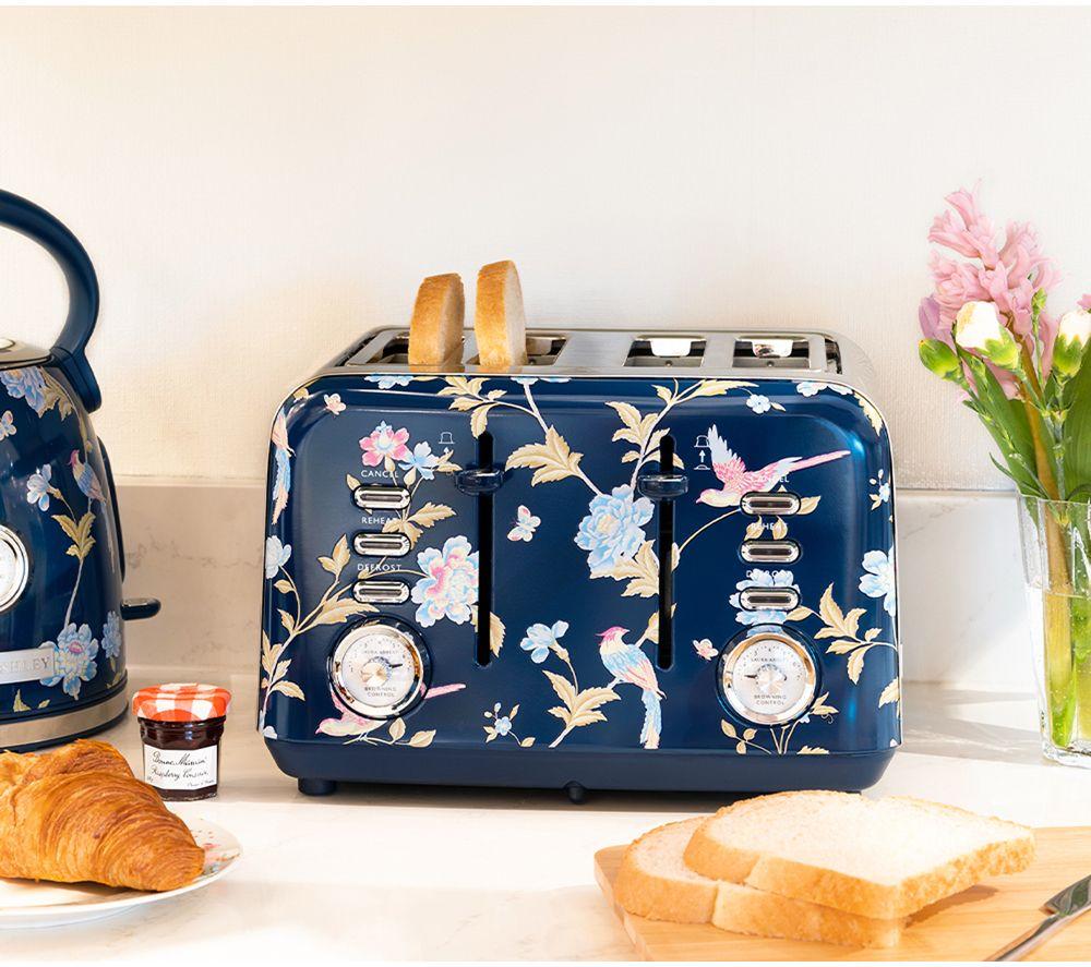 VQ Laura Ashley EEJB307 4-Slice Toaster & Traditional Kettle Bundle - Elveden Navy image number 3 of 12
