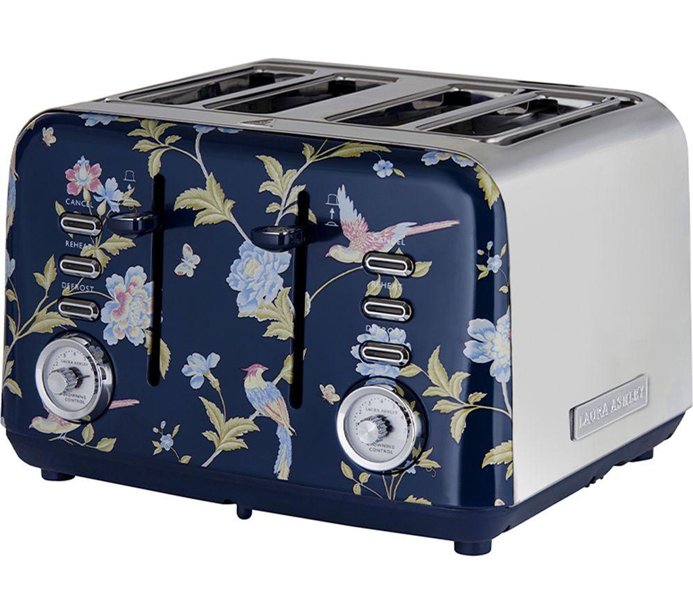 VQ Laura Ashley EEJB307 4-Slice Toaster & Traditional Kettle Bundle - Elveden Navy image number 10 of 12