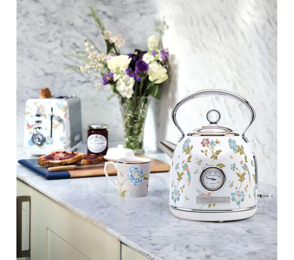 VQ Laura Ashley EEJB308 4-Slice Toaster & Dome Kettle Bundle - Elveden White image number 12 of 12