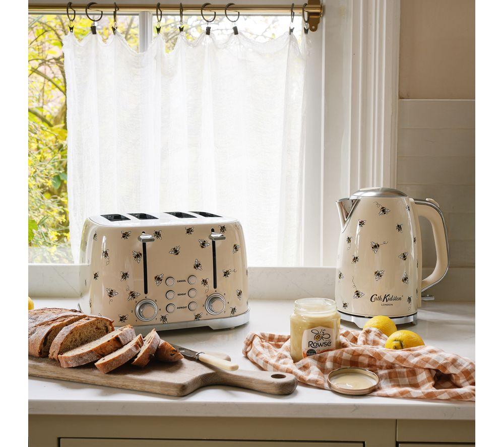 VQ Cath Kidston EEJB309 4-Slice Toaster & Dome Kettle Bundle - Cream image number 10 of 10