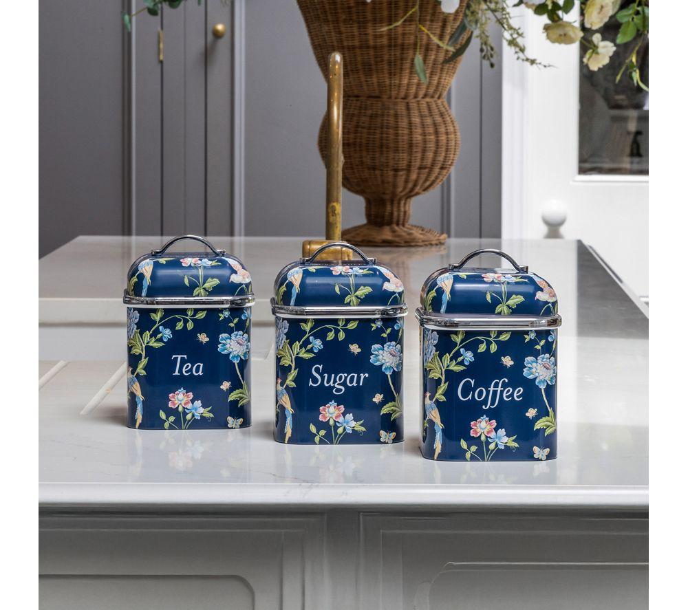VQ Laura Ashley 3-Piece Canister Set - Elveden Navy image number 4 of 6