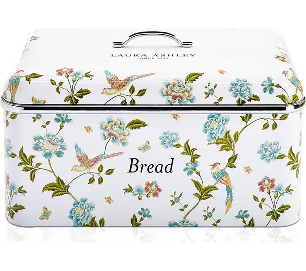 Vq Laura Ashley Bread Bin - Elveden White, Blue,White,Green