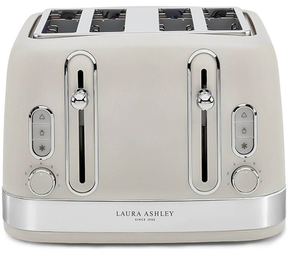 VQ Laura Ashley 4-Slice Toaster - Dove Grey