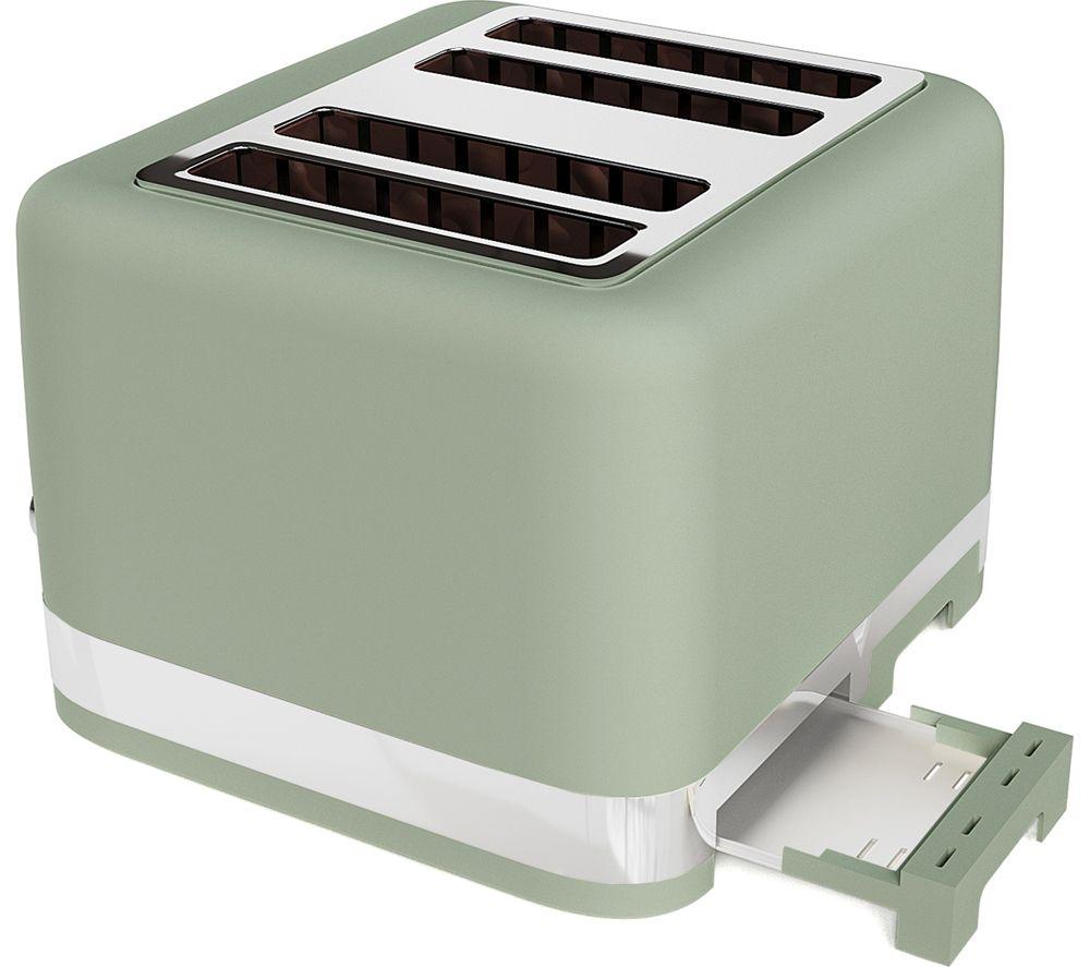 VQ Laura Ashley 4-Slice Toaster - Sage Leaf image number 3 of 7