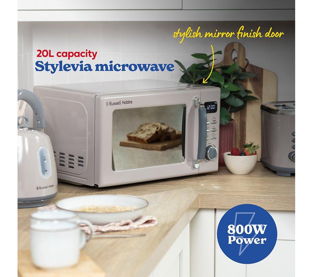 RUSSELL HOBBS Stylevia RHM2026MC Solo Microwave - Mocha image number 5 of 14
