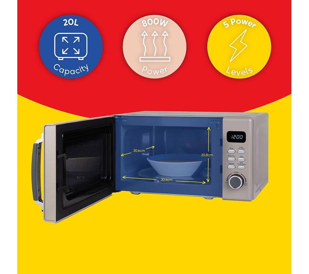 RUSSELL HOBBS Stylevia RHM2026MC Solo Microwave - Mocha image number 14 of 14