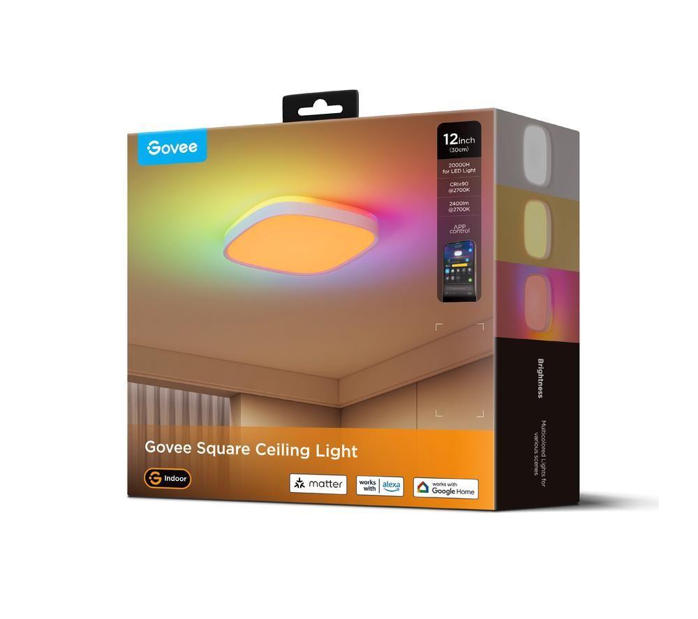 GOVEE H80A4 Smart Ceiling Light - White image number 8 of 9