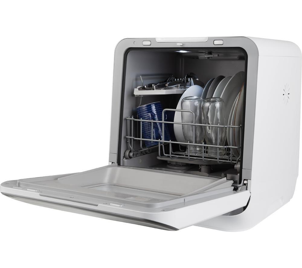 RUSSELL HOBBS RH3TTDW0D1W Table Top Dishwasher - White image number 2 of 6