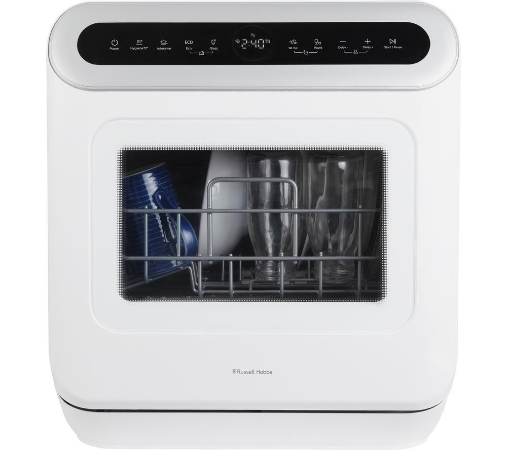 RUSSELL HOBBS RH3TTDW0D1W Table Top Dishwasher - White image number 4 of 6