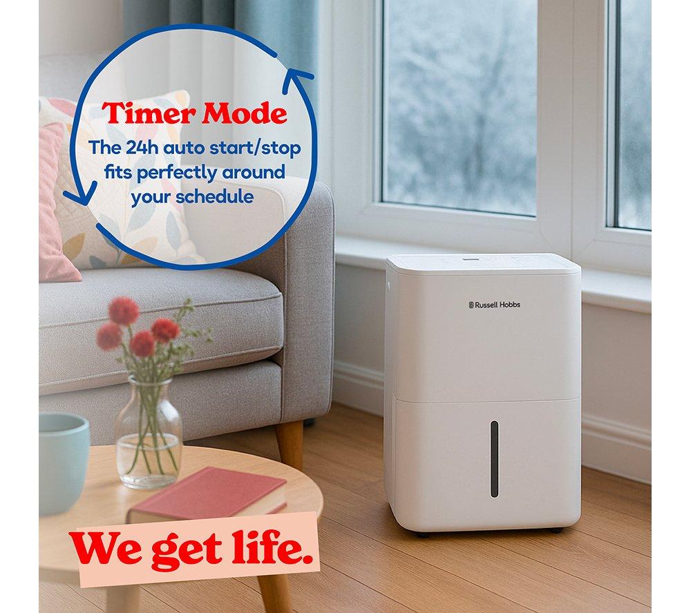 RUSSELL HOBBS RHDH1002 Dehumidifier - White image number 8 of 13