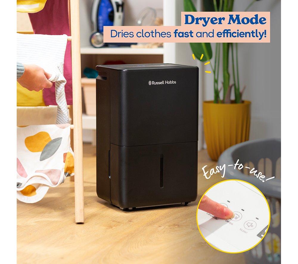 RUSSELL HOBBS RHDH1002B Dehumidifier - Black image number 3 of 13