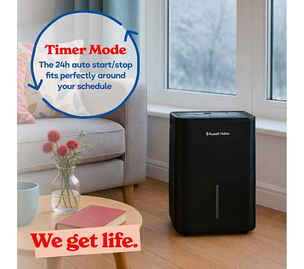 RUSSELL HOBBS RHDH1002B Dehumidifier - Black image number 8 of 13