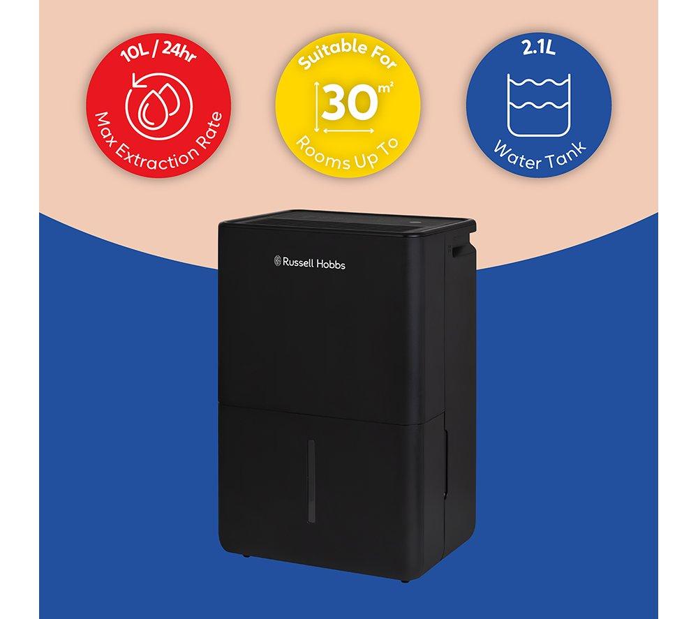RUSSELL HOBBS RHDH1002B Dehumidifier - Black image number 13 of 13