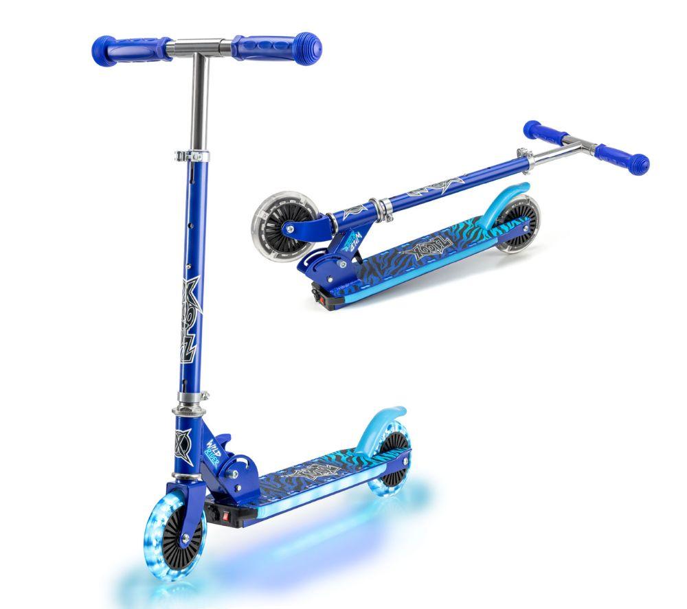 Xootz Wild Rider Tiger Led Kids Kick Scooter - Blue, Blue