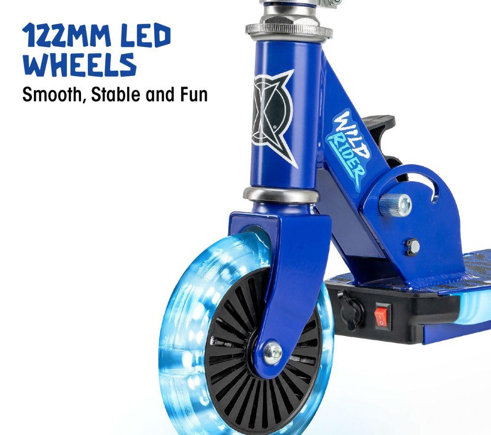 Buy XOOTZ Wild Rider Tiger LED Kids Kick Scooter - Blue | Currys