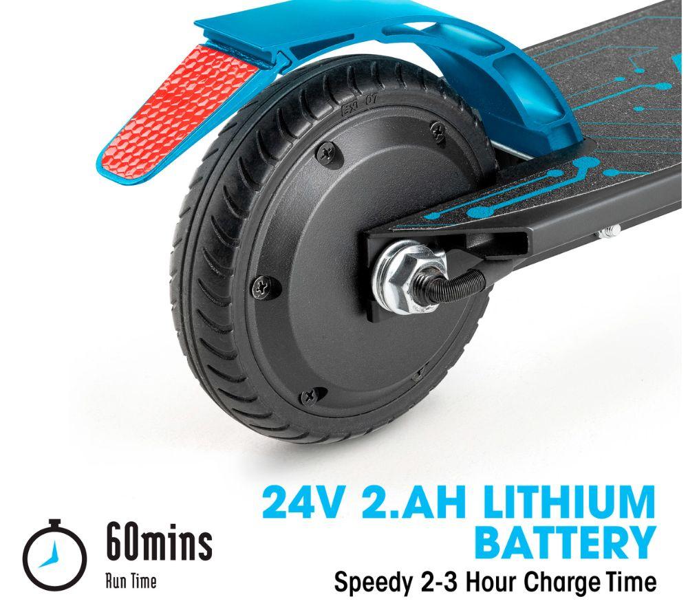 XOOTZ Enigma Electric Folding Kids Scooter - Blue image number 2 of 5