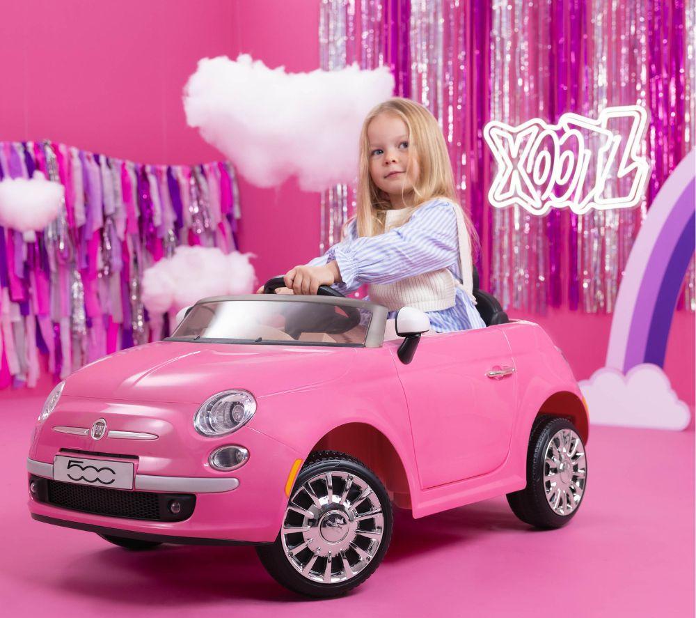 Electric Ride Fiat Kids Car Fiat 500 Kids Electric Car 12v White