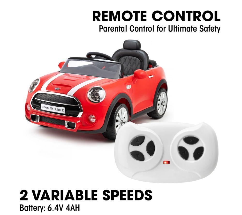 XOOTZ Mini Cooper Kids' Electric Ride-On Car - Red image number 6 of 8
