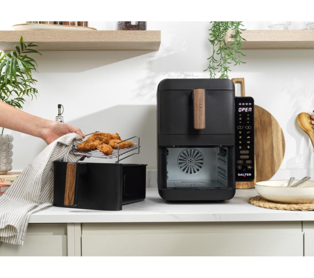 SALTER Toronto Verticook Ultra EK6642WBLK 9L Dual Air Fryer - Black image number 4 of 8
