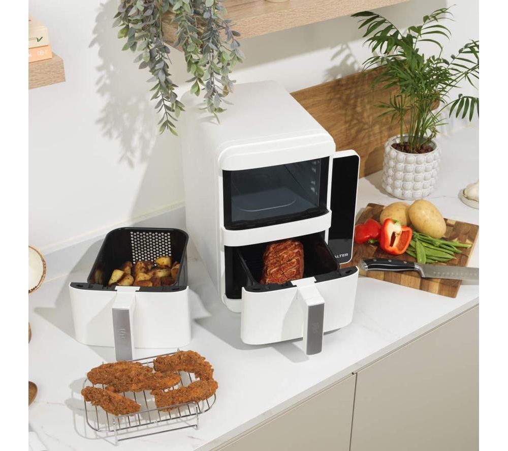 SALTER VertiCook Ultra EK6642WHT 9L Dual Air Fryer - White image number 5 of 5