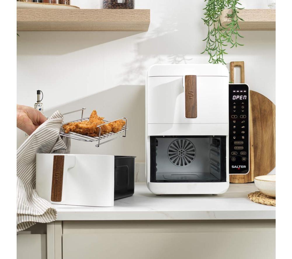 SALTER Toronto Verticook Ultra EK6642WWHT 9L Dual Air Fryer - White image number 2 of 6