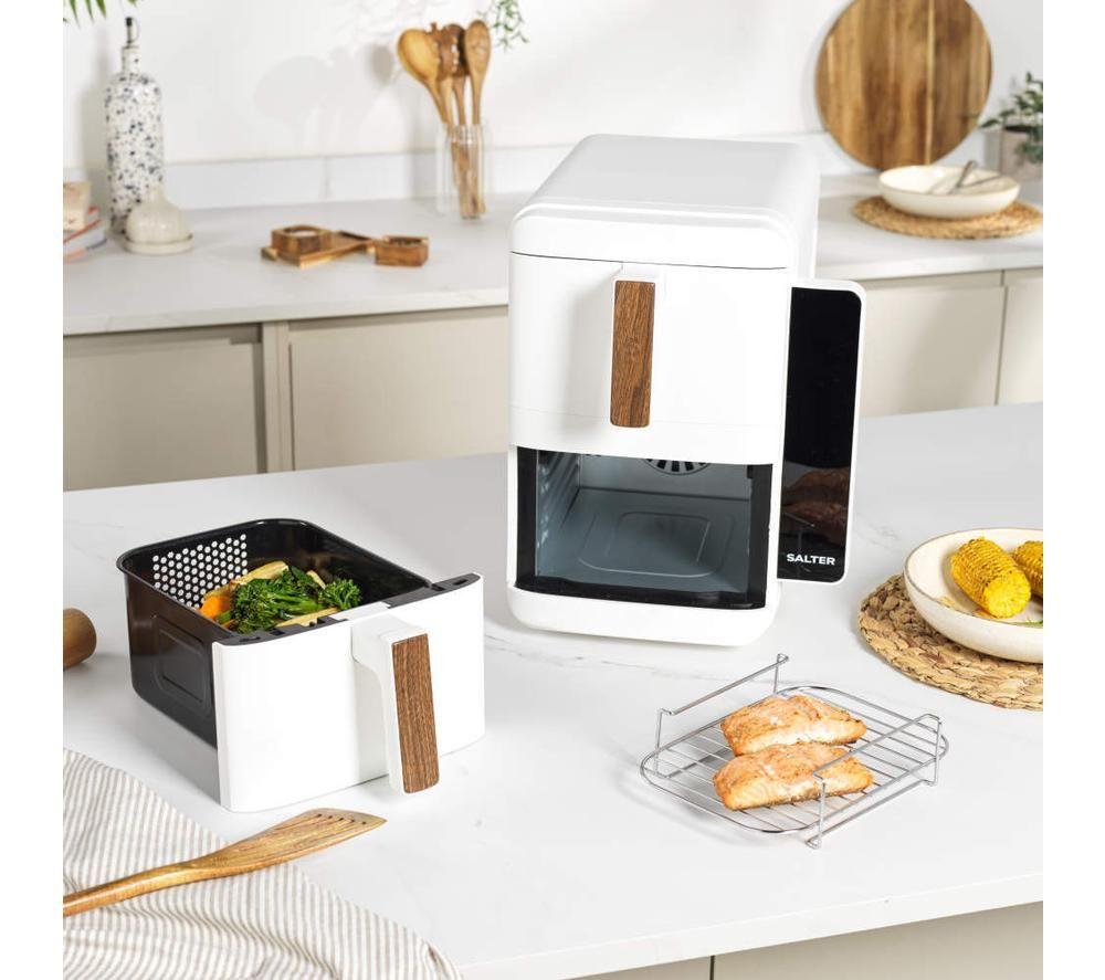 SALTER Toronto Verticook Ultra EK6642WWHT 9L Dual Air Fryer - White image number 5 of 6