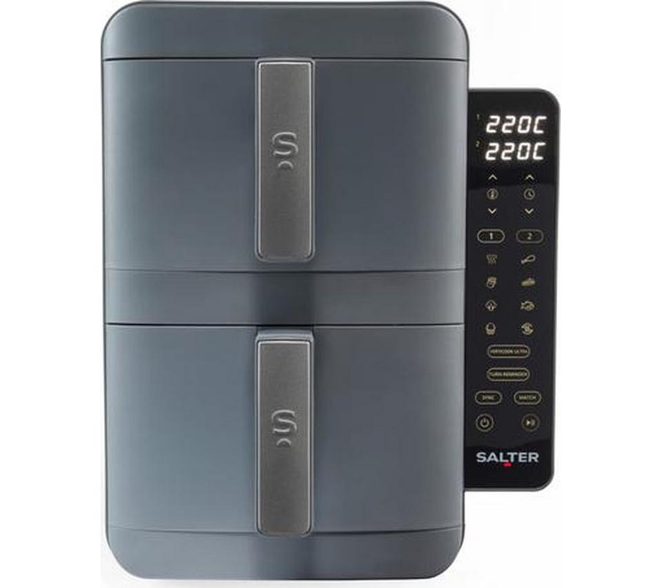SALTER VertiLayer EK6646 Dual Air Fryer - Grey